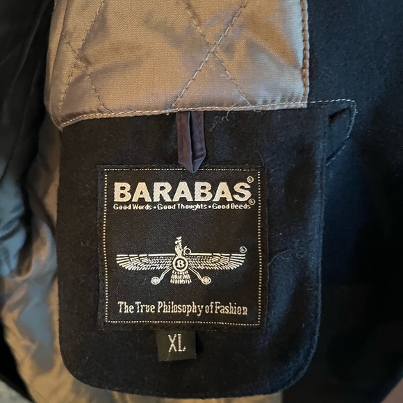 Italian made fall coat blue size XL, but fits like an Italian large. So stylish! - Picture 9 of 11